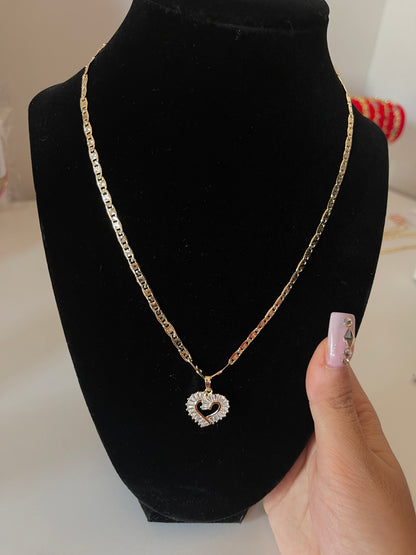 Iced Out Heart Necklace