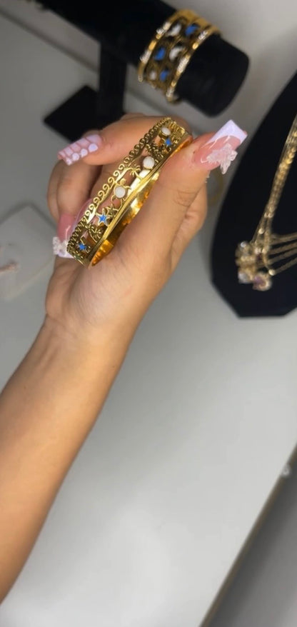 Turtle Palm Summer Bangle