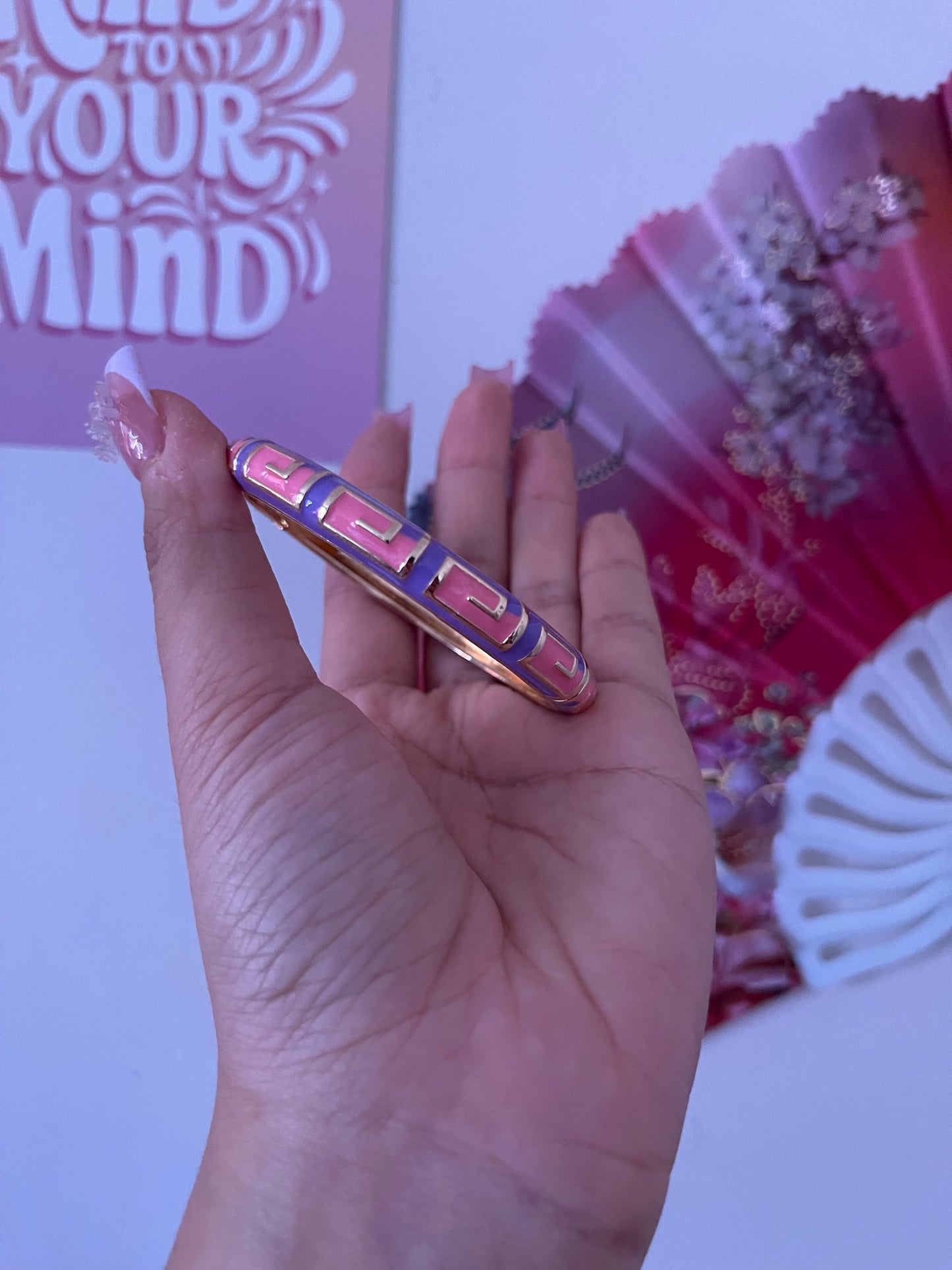 Purple & Pink Groovy Bangle