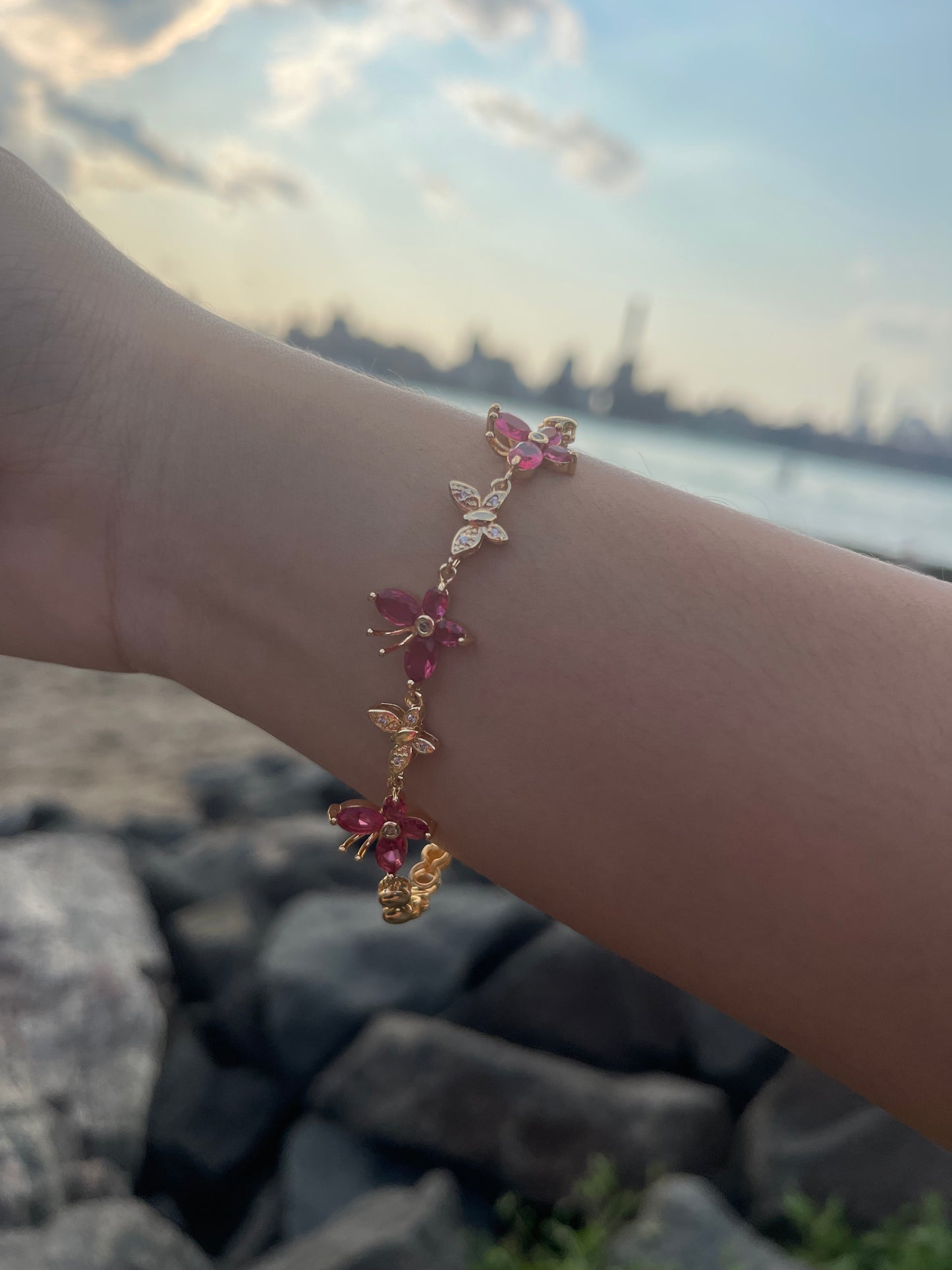 Red Butterfly Bracelet 🦋