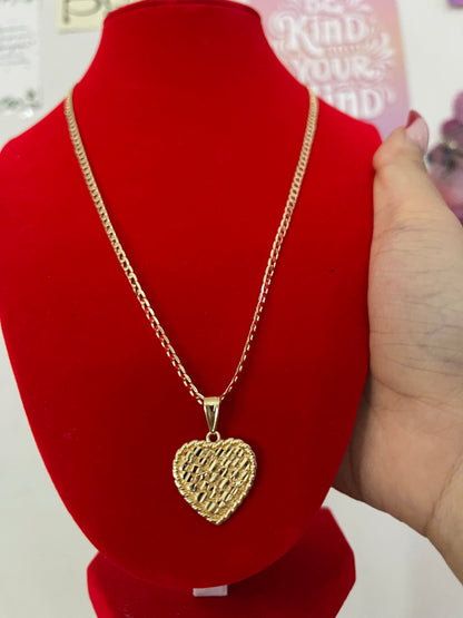 Heart of Gold Nugget Necklace