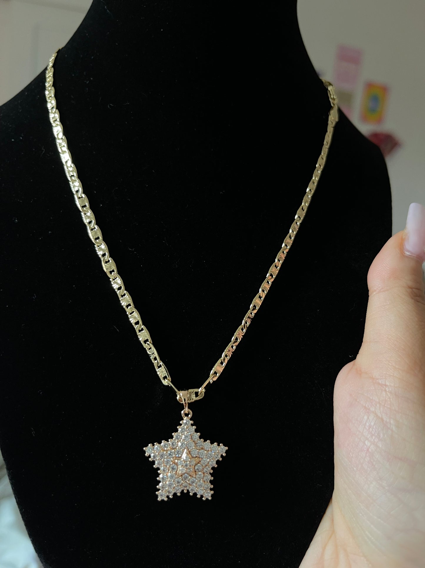 Iced Out Star Necklace