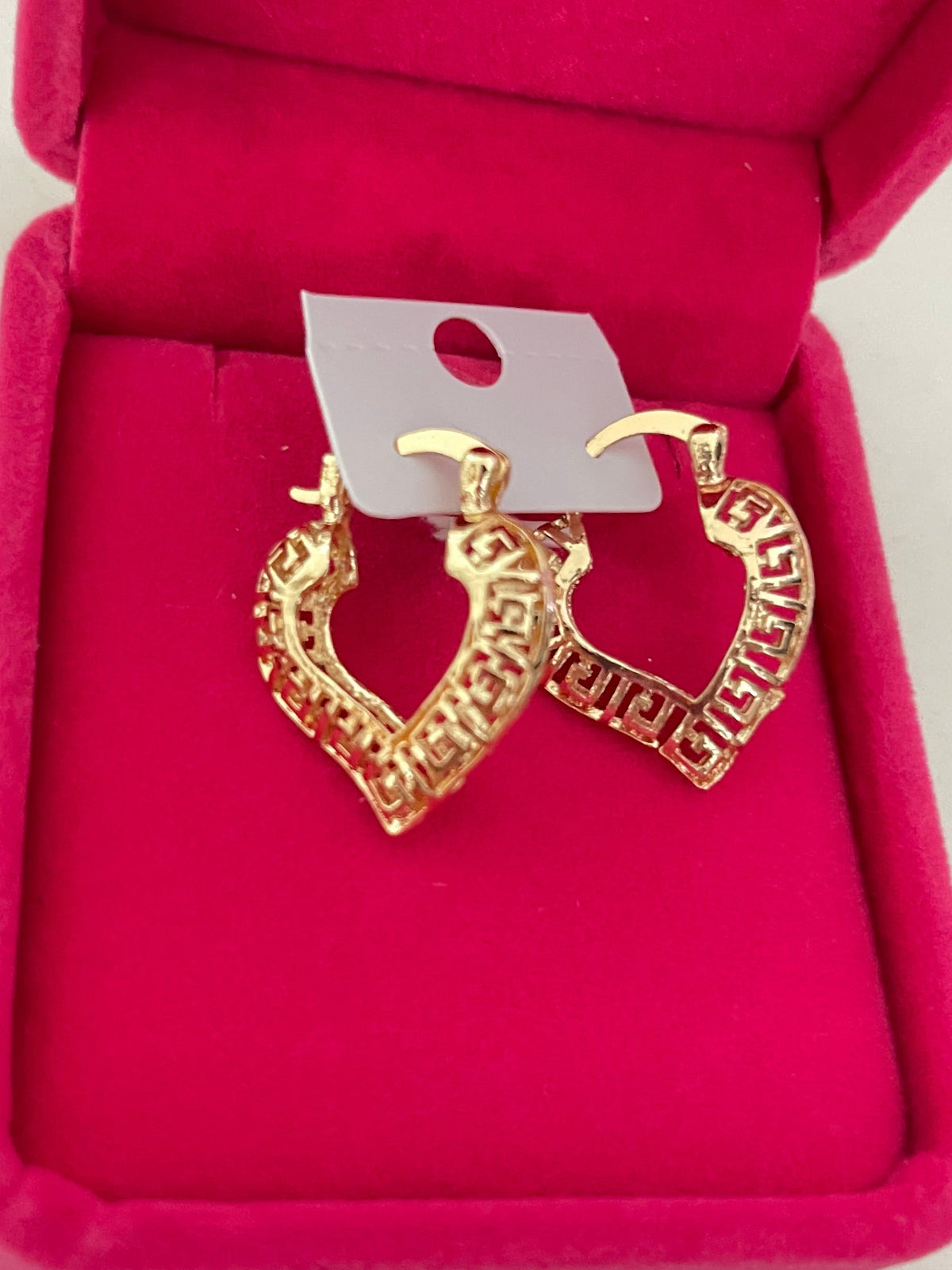 Heart Bamboo Hoops