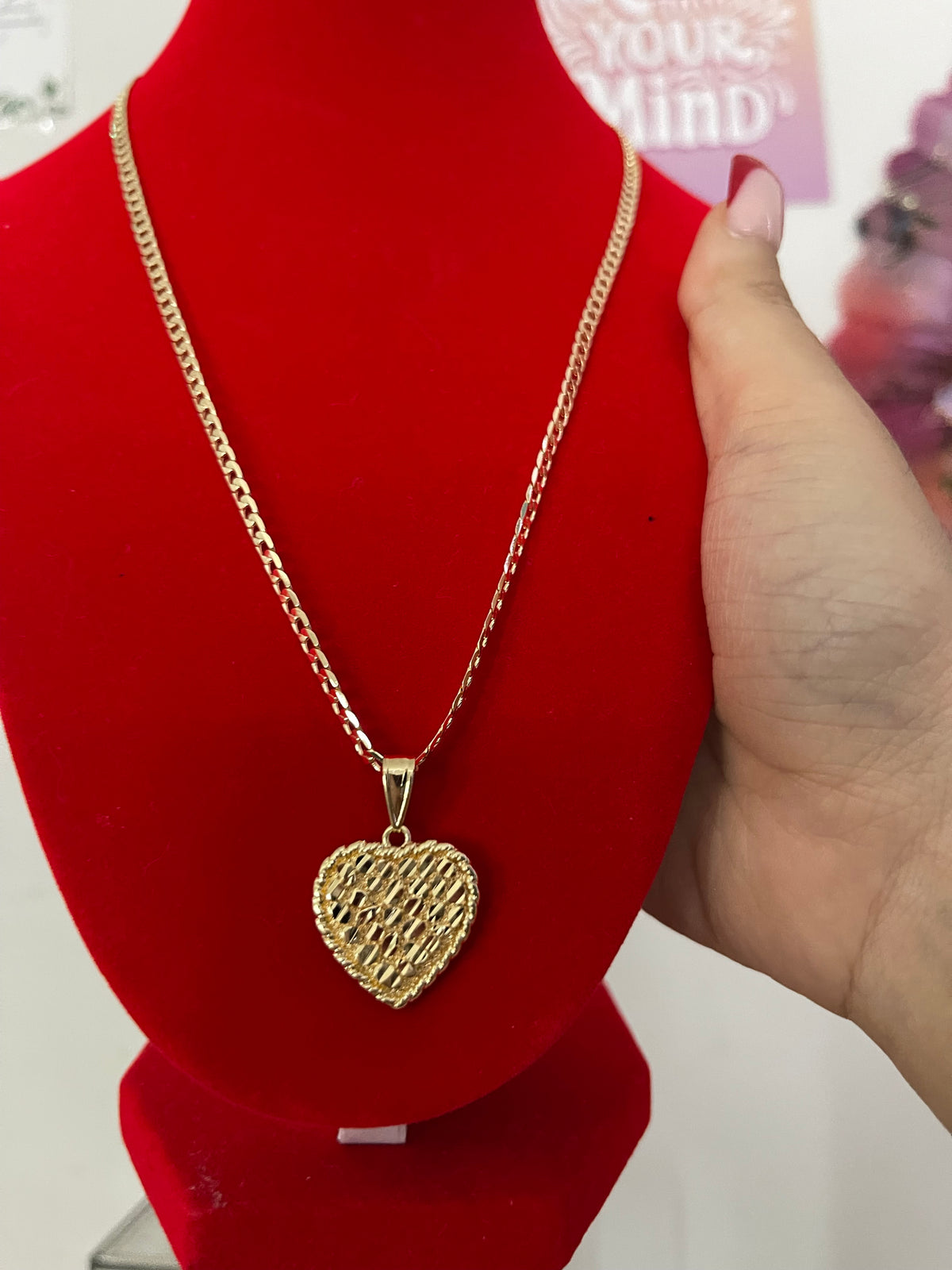 Heart of Gold Nugget Necklace