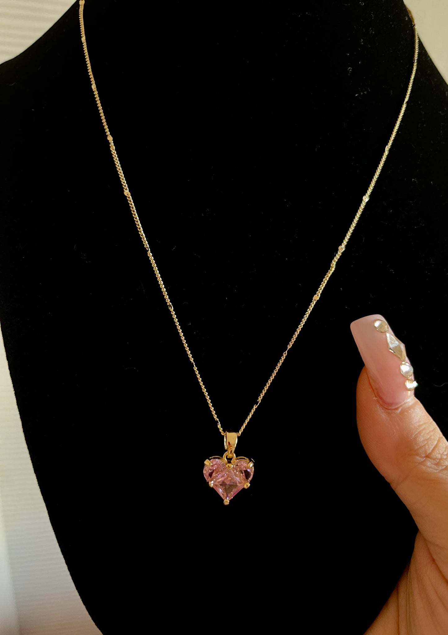 Pink Heart Necklace
