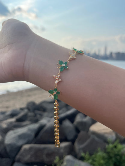 Green Butterfly Bracelet