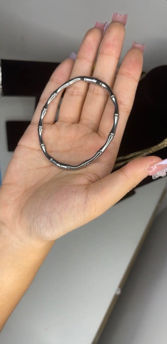 Silver Bamboo Bangle