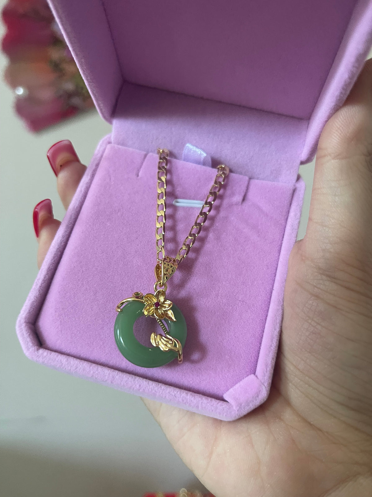Jade Circle Necklace