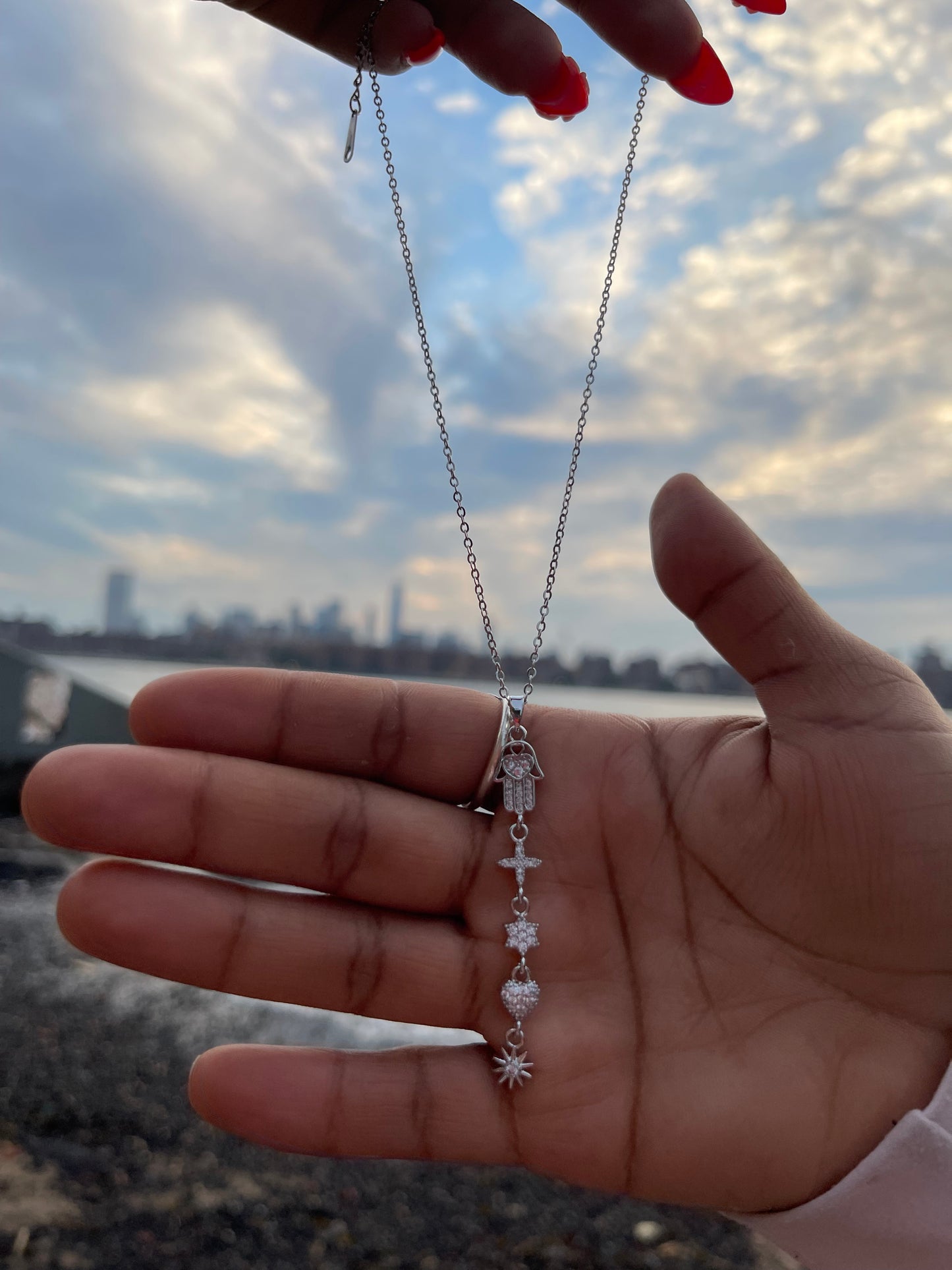 Hamsa Hand Lariat