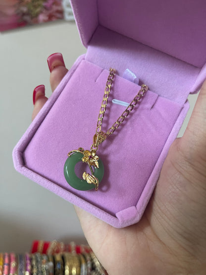 Jade Circle Necklace