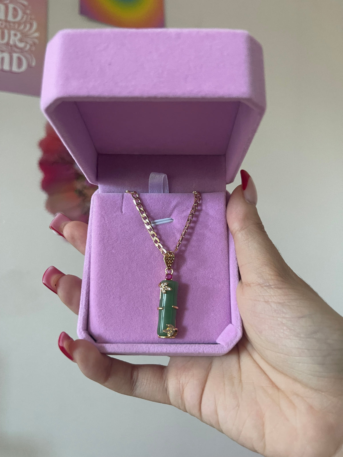 Jade Bamboo Neckalce