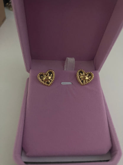 Sun Evil Eye Earrings