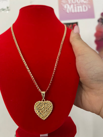 Heart of Gold Nugget Necklace