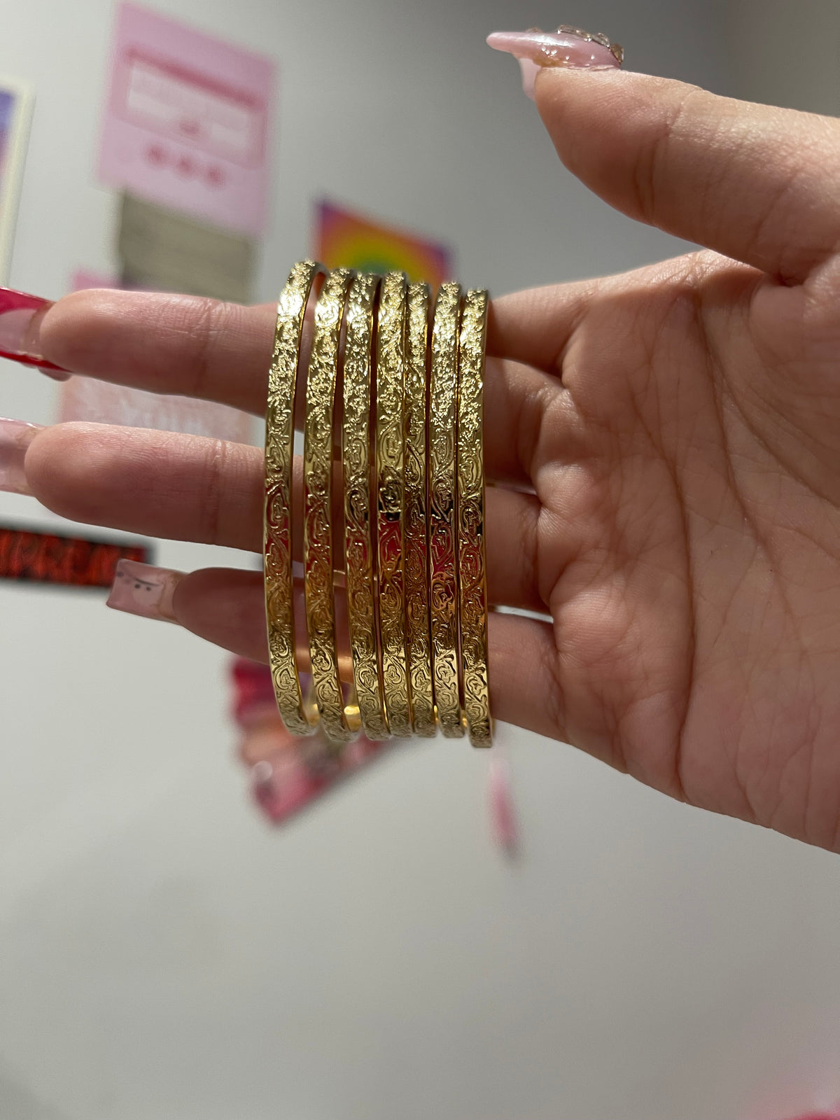 Thin Bangle Stack