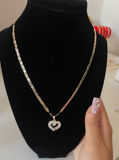 Iced Out Heart Necklace