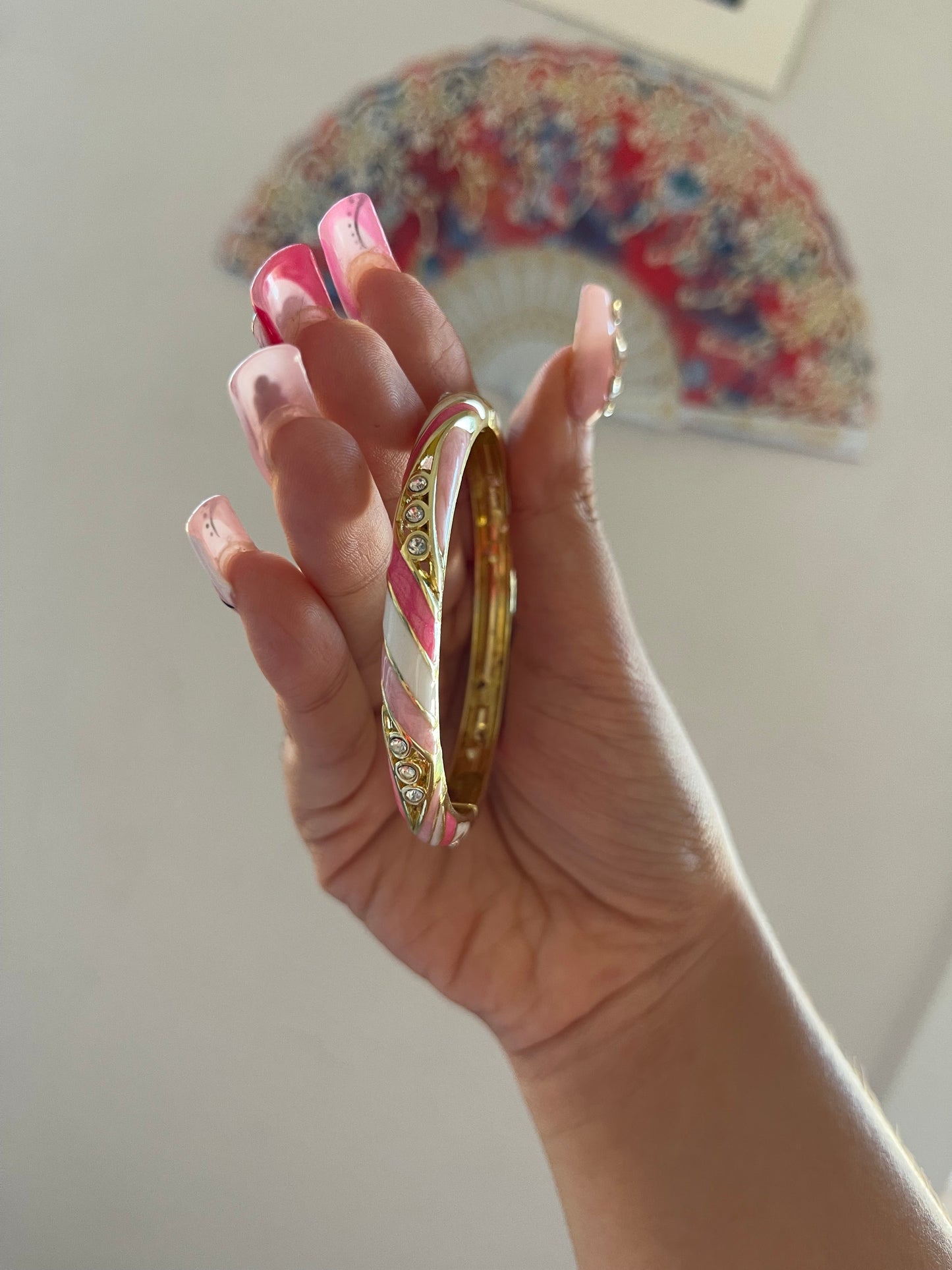 Pink Gem Bangle