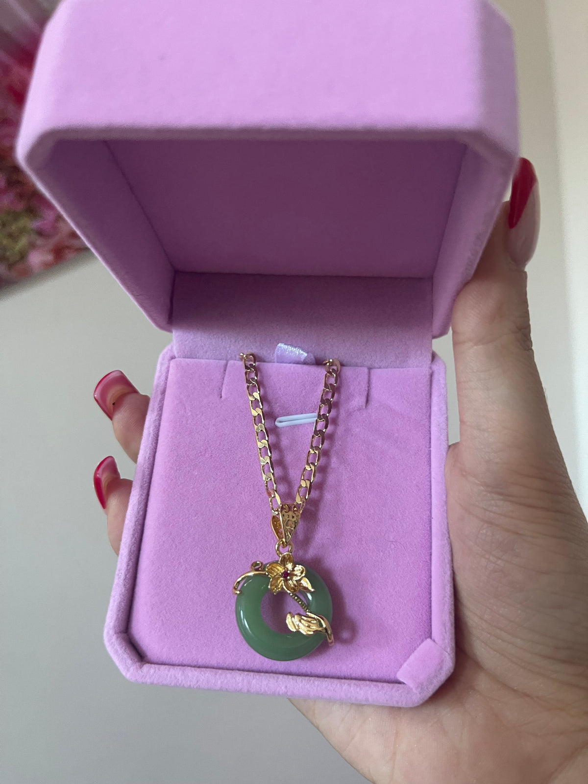 Jade Circle Necklace