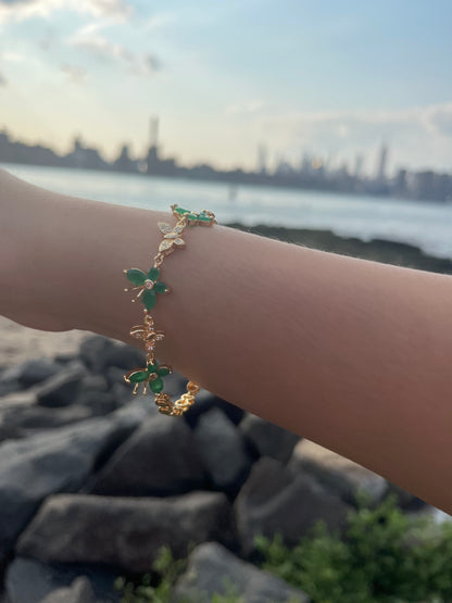 Green Butterfly Bracelet