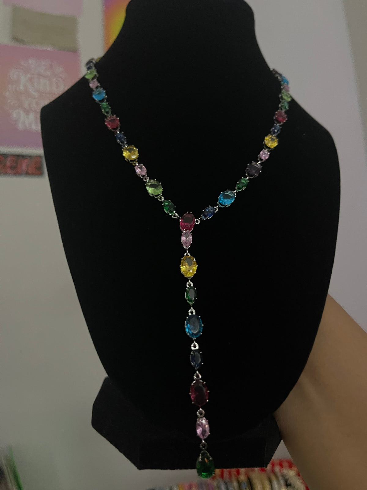 Bedazzled Gem Lariat