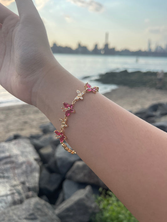 Red Butterfly Bracelet 🦋