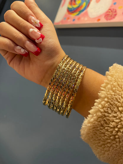 Braided Bangle Stack