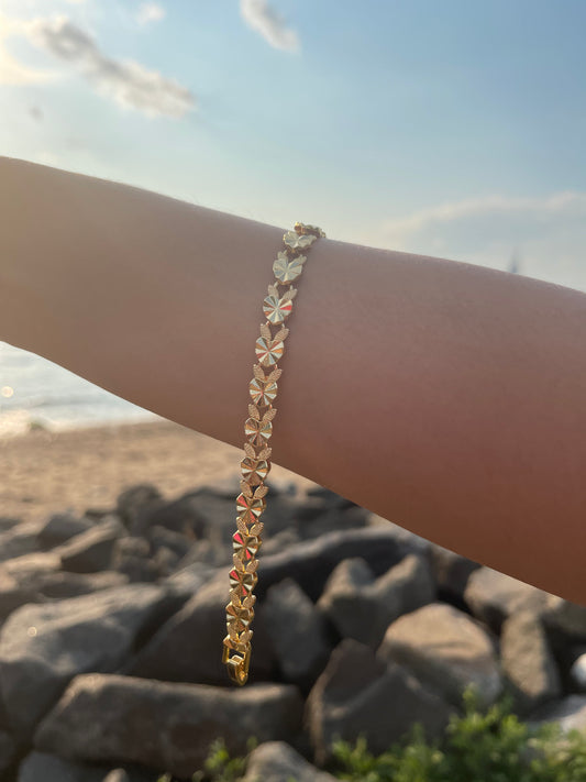 Gold Hearts Bracelet