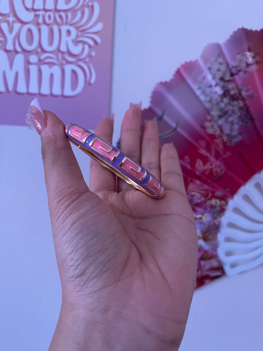 Purple & Pink Groovy Bangle