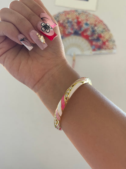 Pink Gem Bangle
