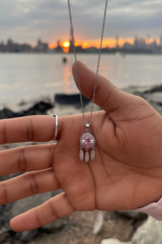 Dreamcatcher Pink Gem