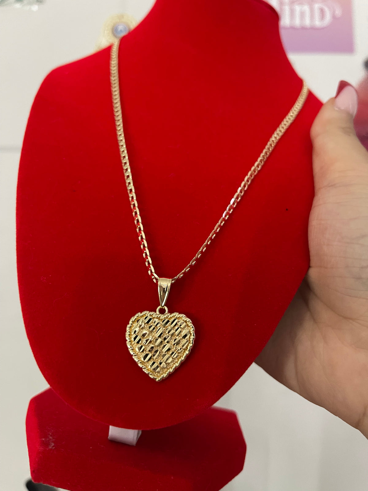 Heart of Gold Nugget Necklace