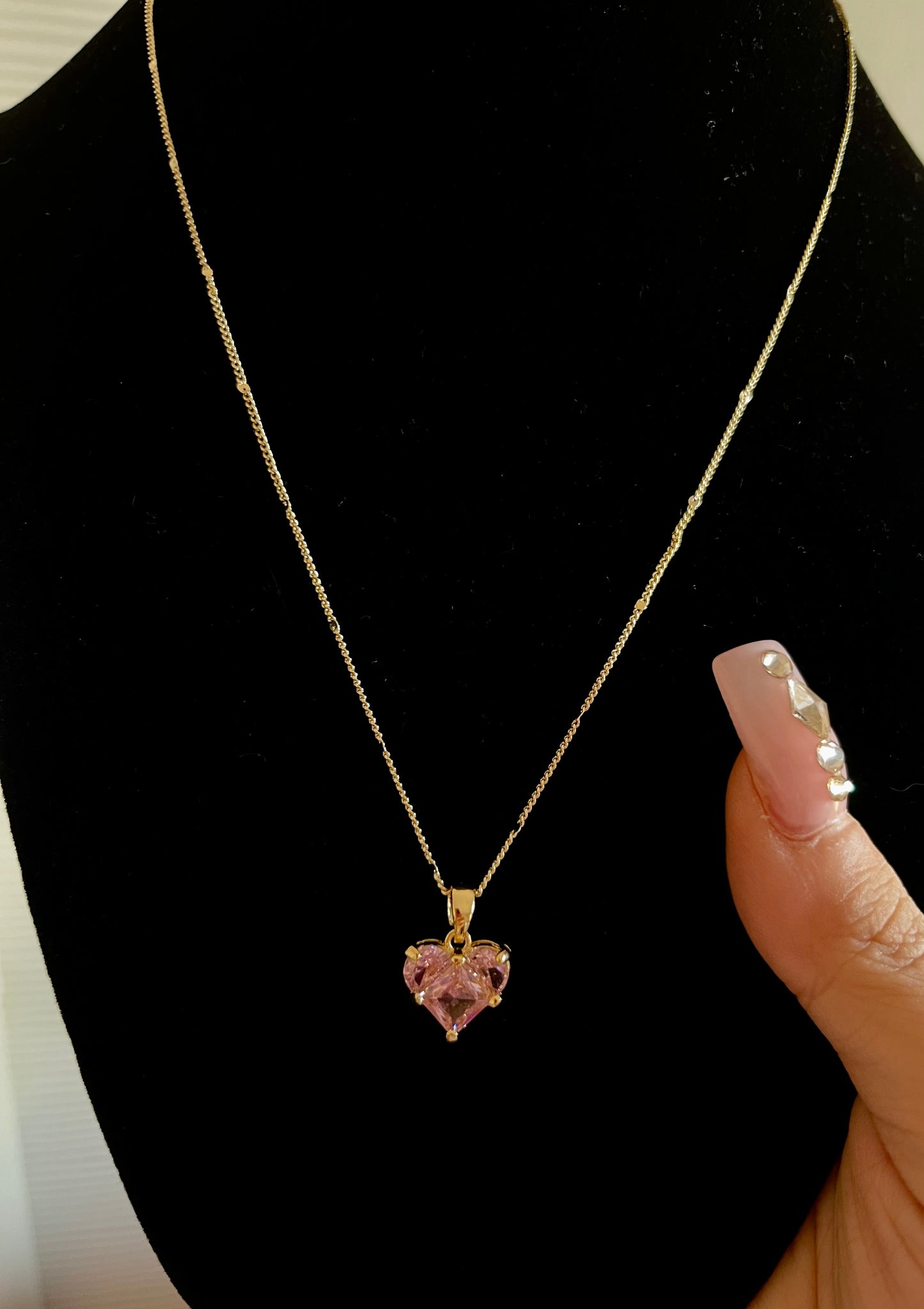 Pink Heart Necklace