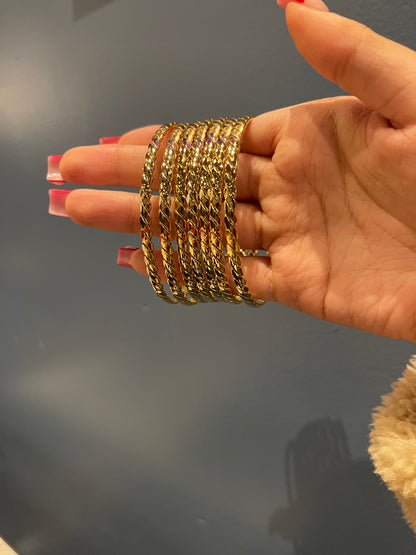Braided Bangle Stack