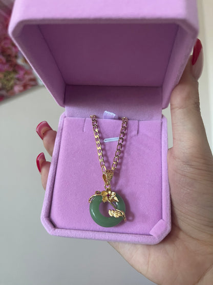 Jade Circle Necklace