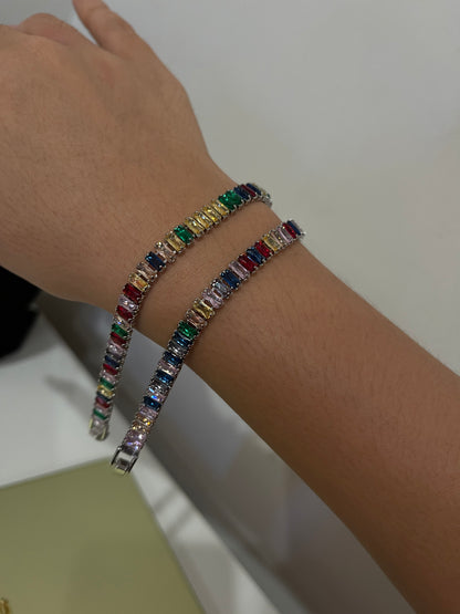 Multi Colored Gem Bracelet
