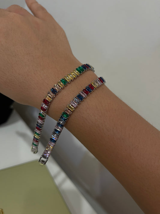 Multi Colored Gem Bracelet