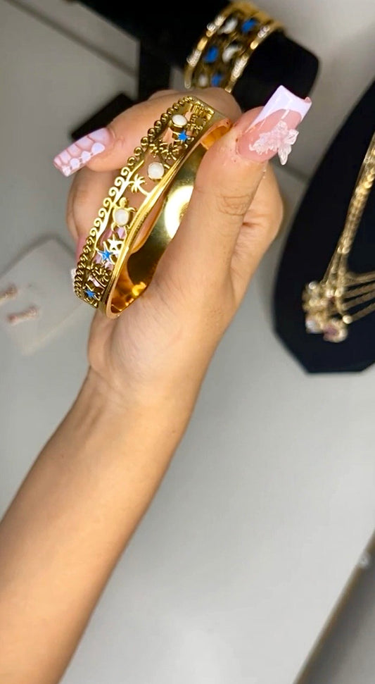 Turtle Palm Summer Bangle