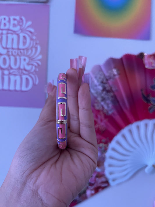 Purple & Pink Groovy Bangle