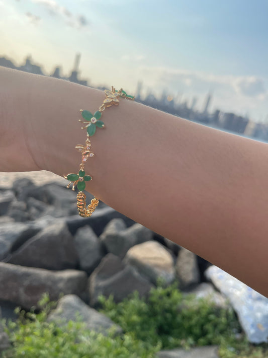 Green Butterfly Bracelet