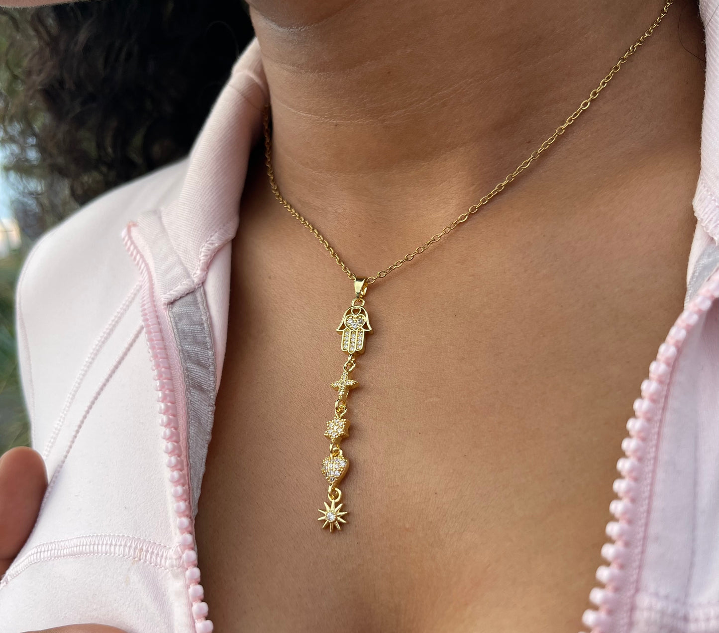 Hamsa Hand Lariat