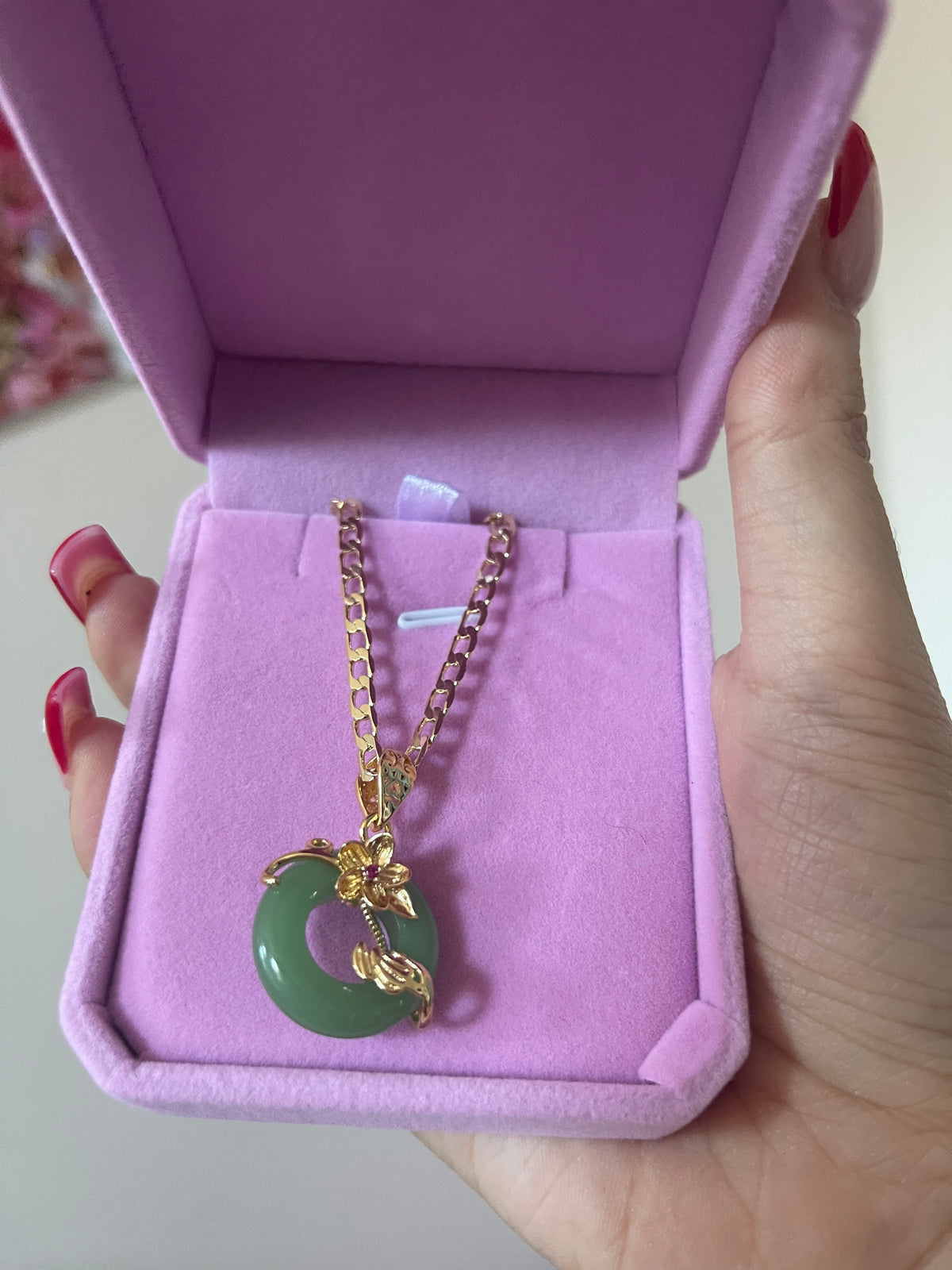 Jade Circle Necklace