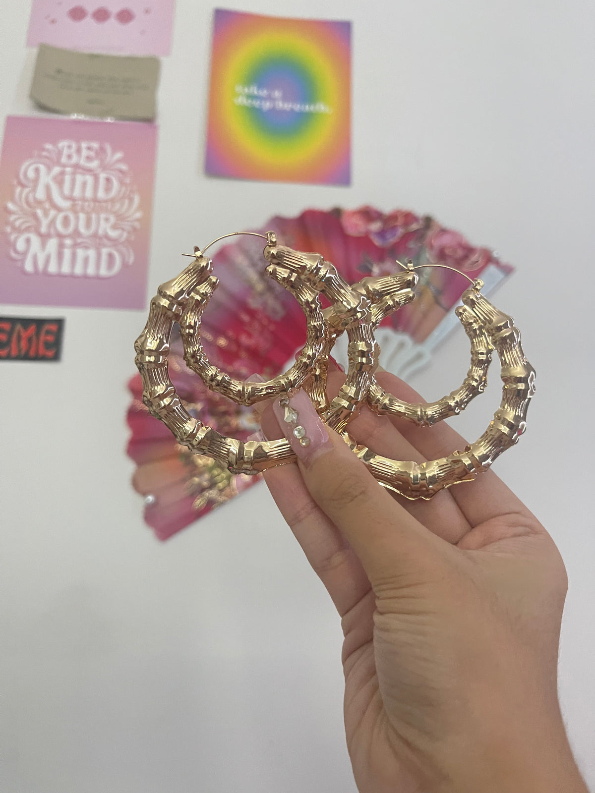 Double Bamboo Hoops
