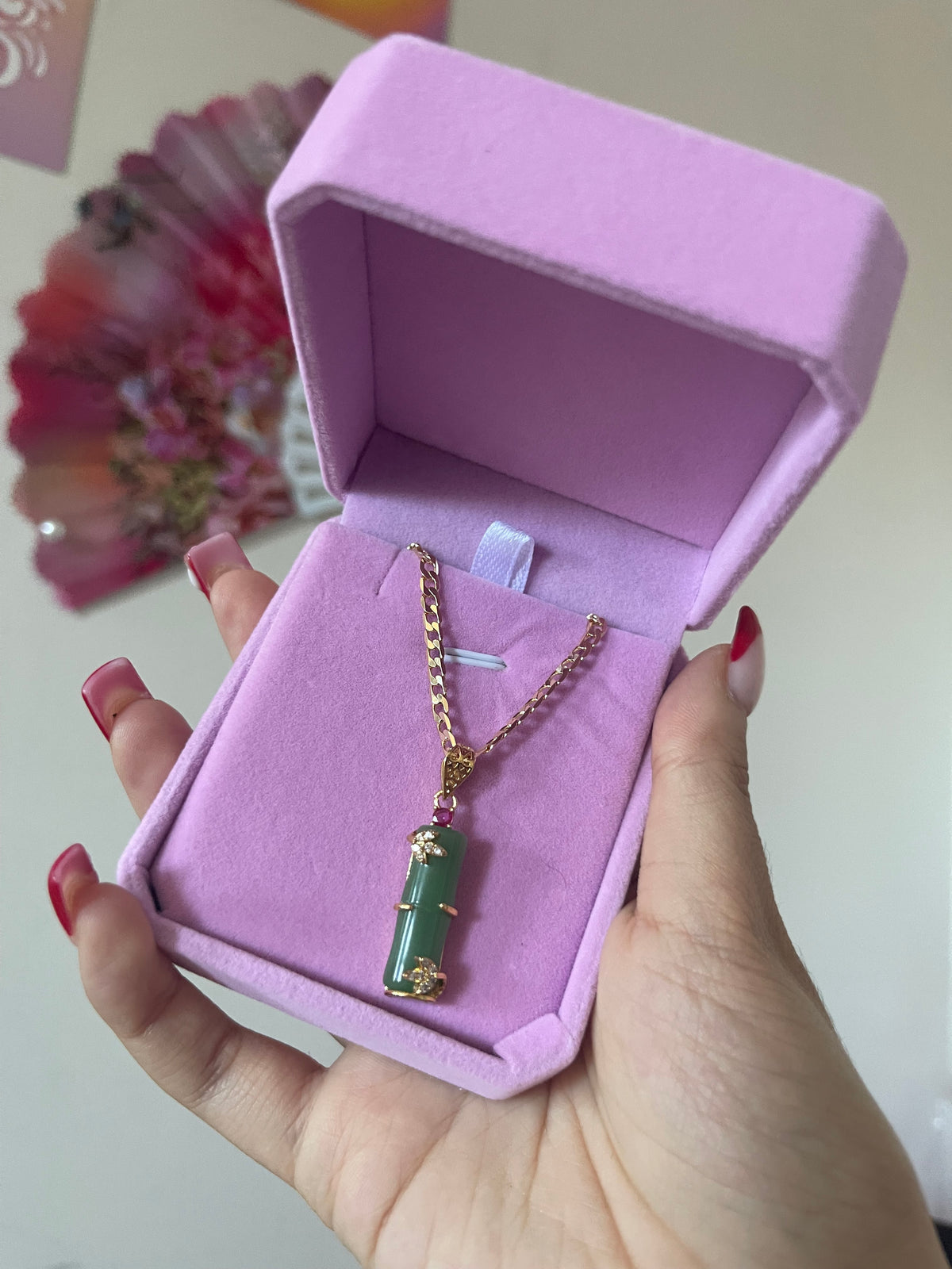 Jade Bamboo Neckalce