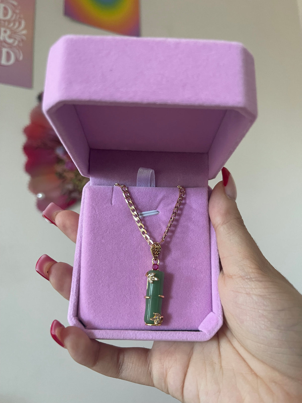 Jade Bamboo Neckalce
