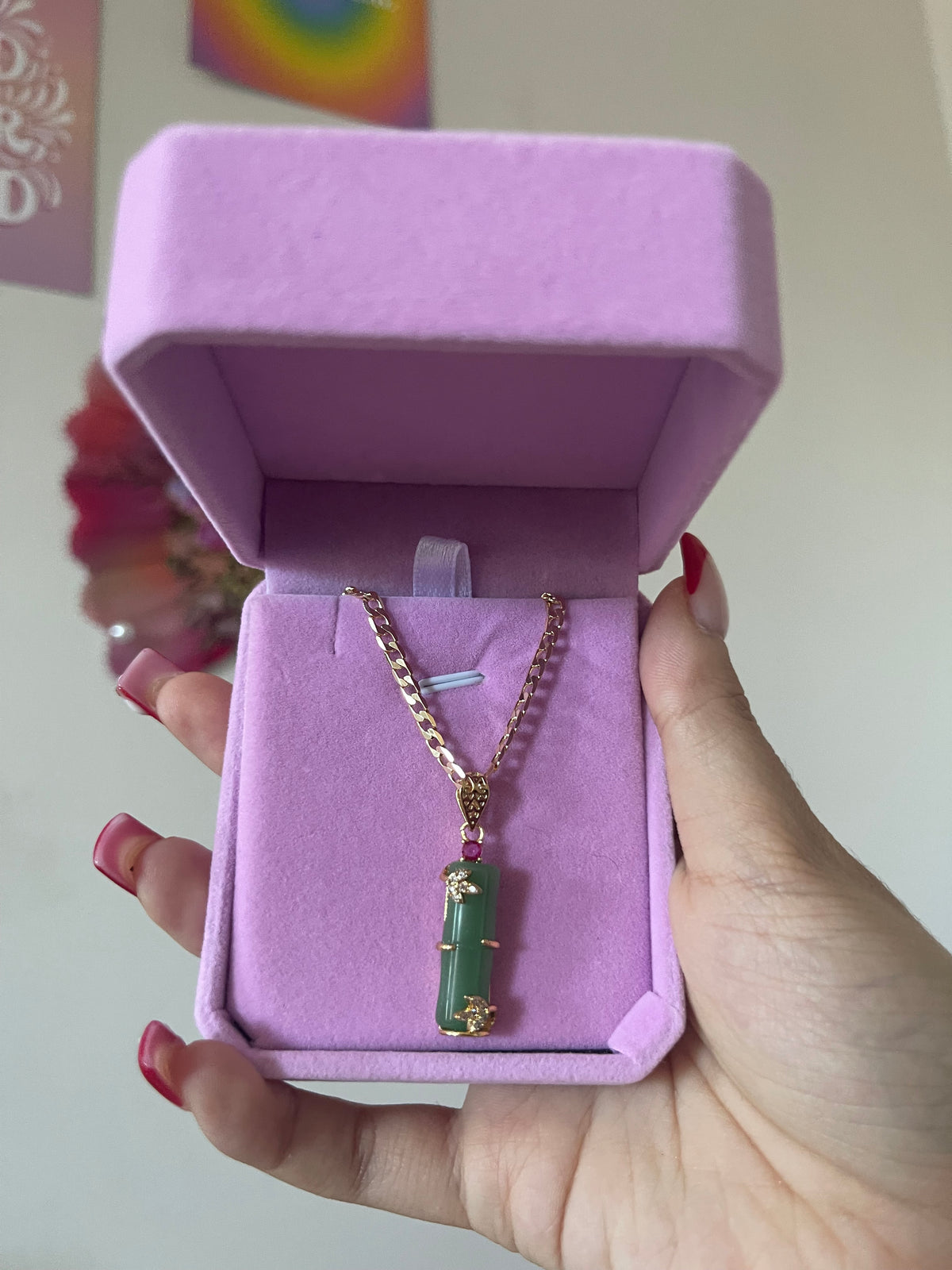 Jade Bamboo Neckalce