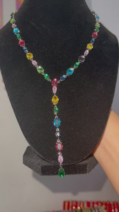 Bedazzled Gem Lariat