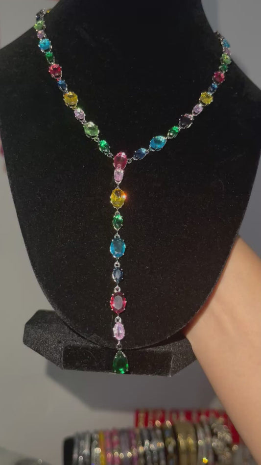Bedazzled Gem Lariat