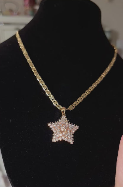 Iced Out Star Necklace
