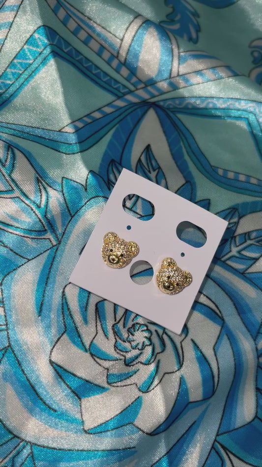 Teddy Bear Stud Earrings 🧸